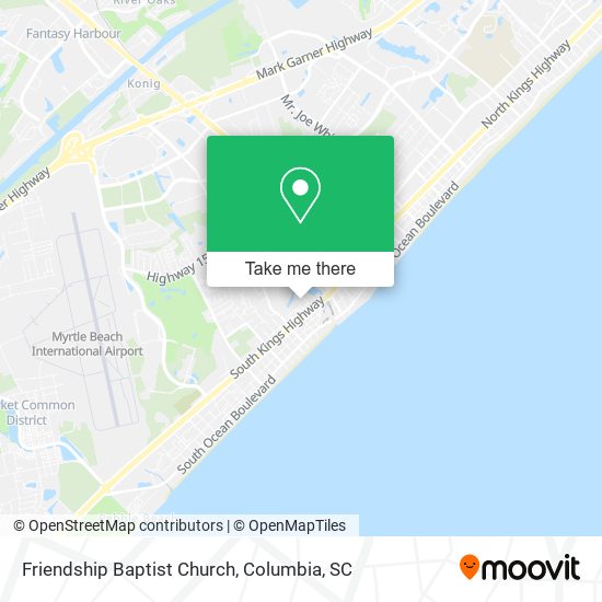 Friendship Baptist Church map