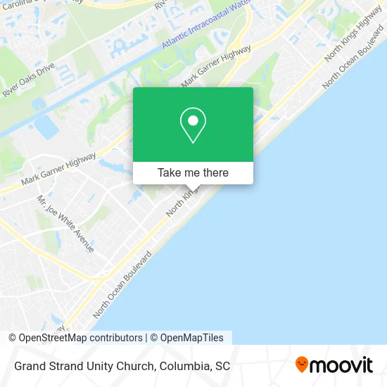 Grand Strand Unity Church map