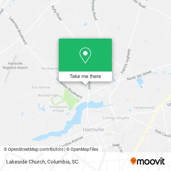 Lakeside Church map