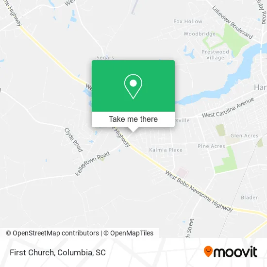 First Church map