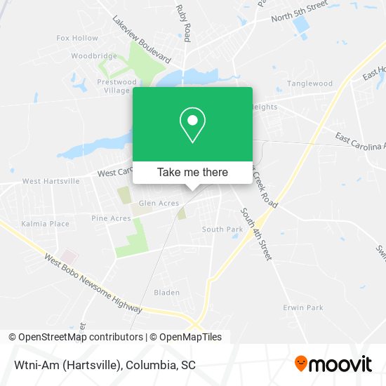 Wtni-Am (Hartsville) map