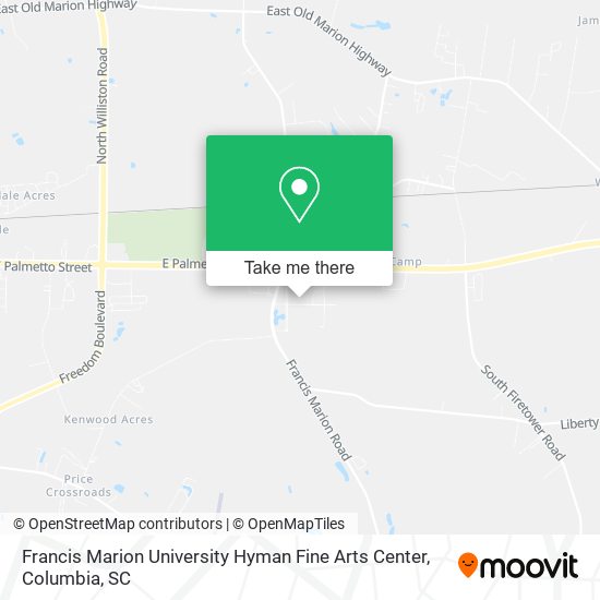 Francis Marion University Hyman Fine Arts Center map