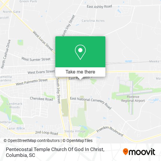 Mapa de Pentecostal Temple Church Of God In Christ