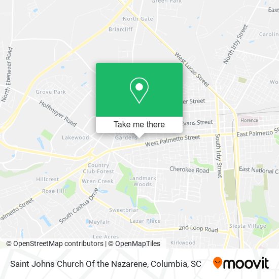 Saint Johns Church Of the Nazarene map