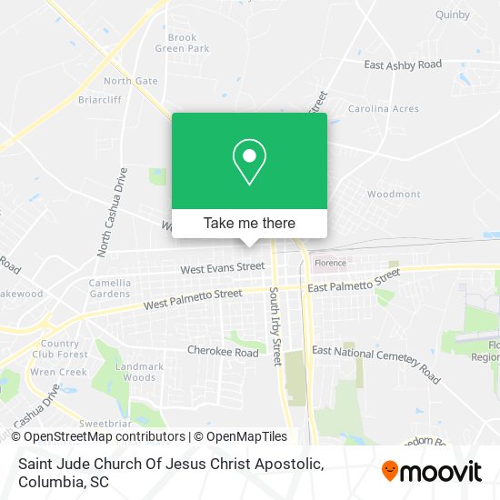 Saint Jude Church Of Jesus Christ Apostolic map