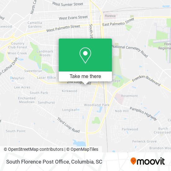 South Florence Post Office map