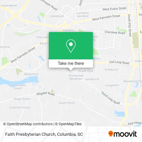 Faith Presbyterian Church map
