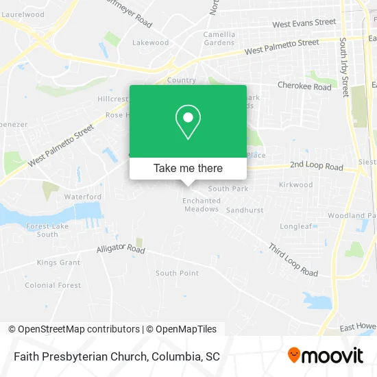 Faith Presbyterian Church map