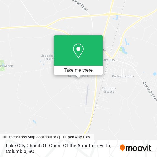 Lake City Church Of Christ Of the Apostolic Faith map