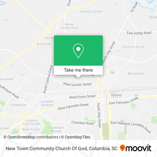 Mapa de New Town Community Church Of God