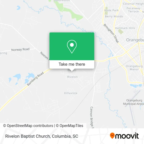 Rivelon Baptist Church map