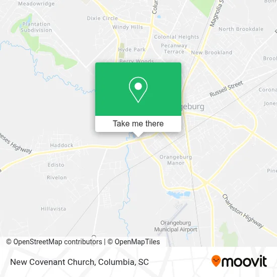 New Covenant Church map