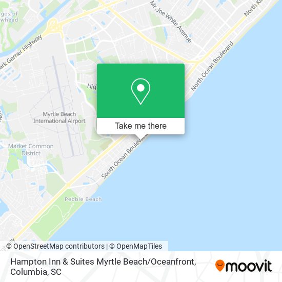 Hampton Inn & Suites Myrtle Beach / Oceanfront map