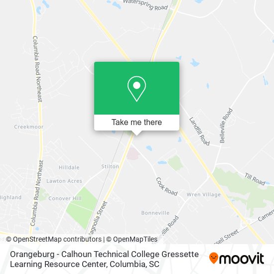 Orangeburg - Calhoun Technical College Gressette Learning Resource Center map
