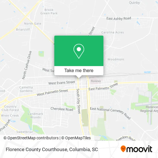 Florence County Courthouse map