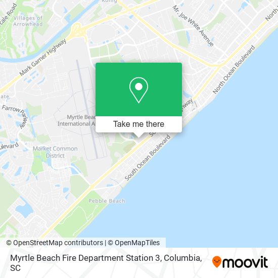 Myrtle Beach Fire Department Station 3 map