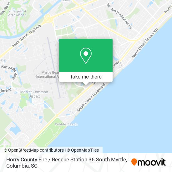 Horry County Fire / Rescue Station 36 South Myrtle map