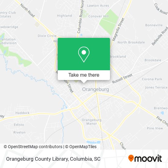 Mapa de Orangeburg County Library