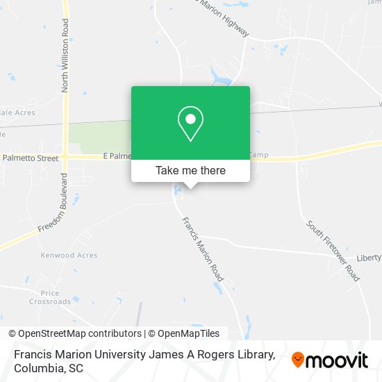 Francis Marion University James A Rogers Library map