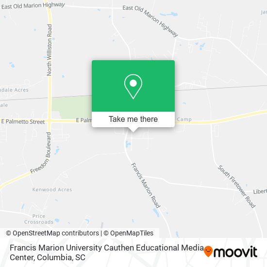 Francis Marion University Cauthen Educational Media Center map