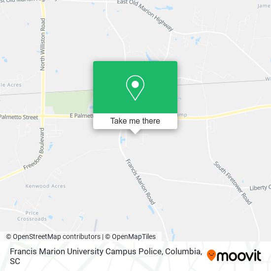 Francis Marion University Campus Police map