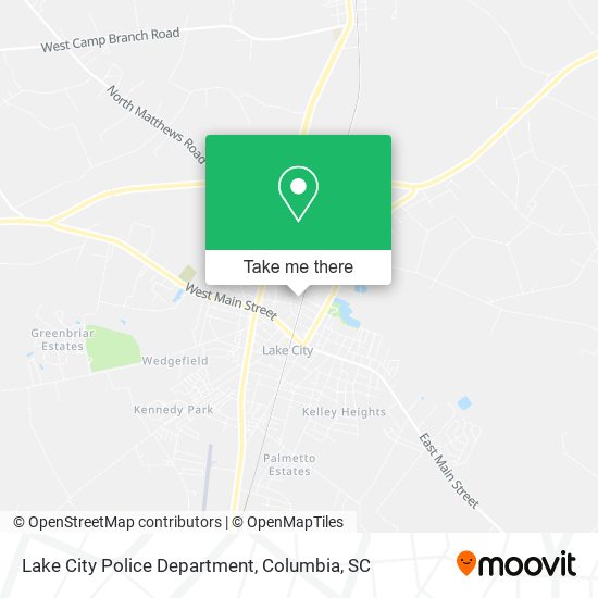 Lake City Police Department map