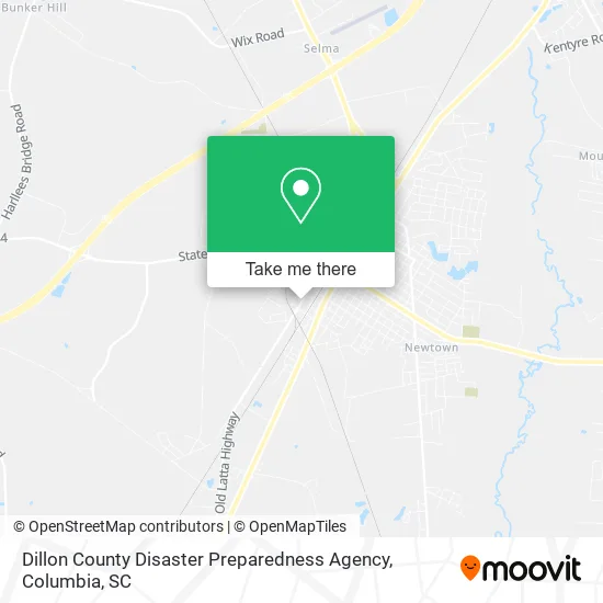 Dillon County Disaster Preparedness Agency map