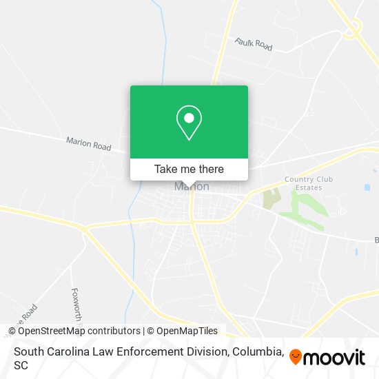 Mapa de South Carolina Law Enforcement Division