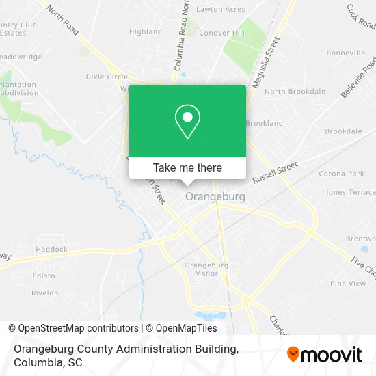 Orangeburg County Administration Building map