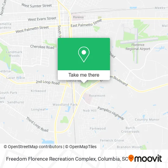 Freedom Florence Recreation Complex map
