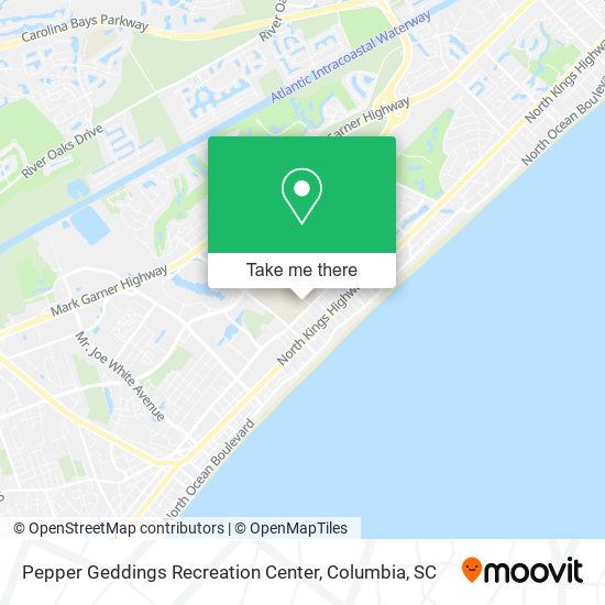 Pepper Geddings Recreation Center map