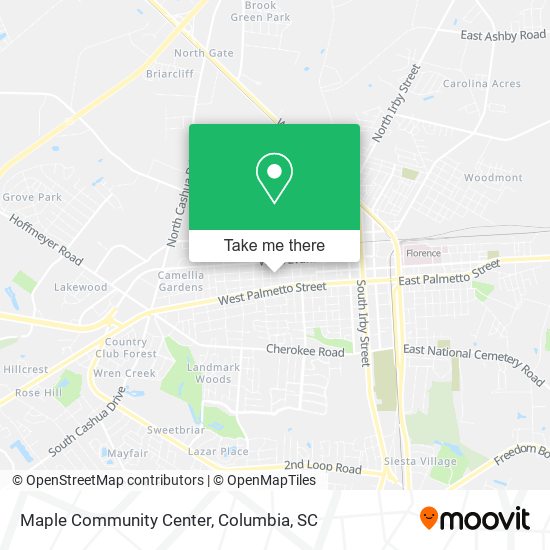 Maple Community Center map