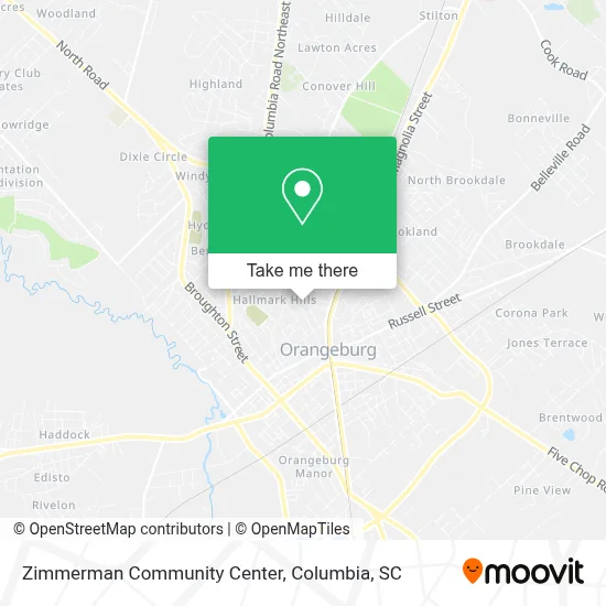 Zimmerman Community Center map