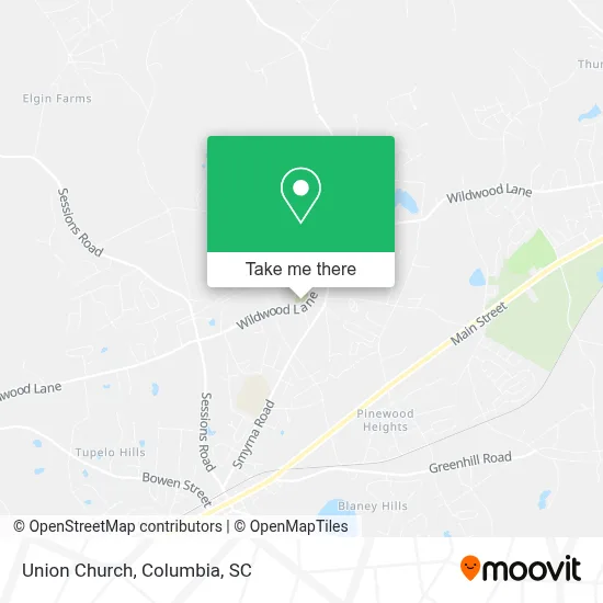 Union Church map