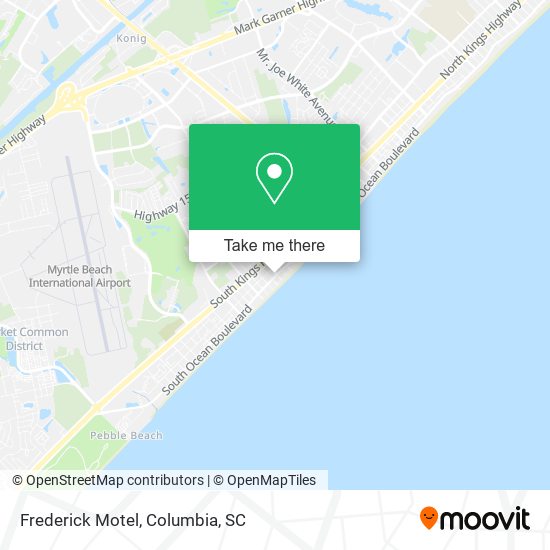 Frederick Motel map