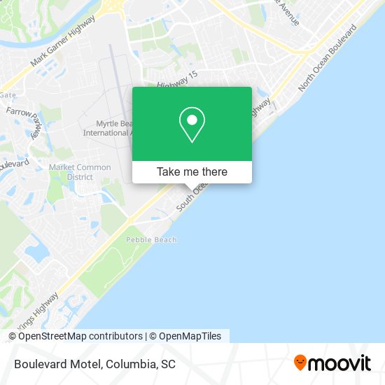 Boulevard Motel map