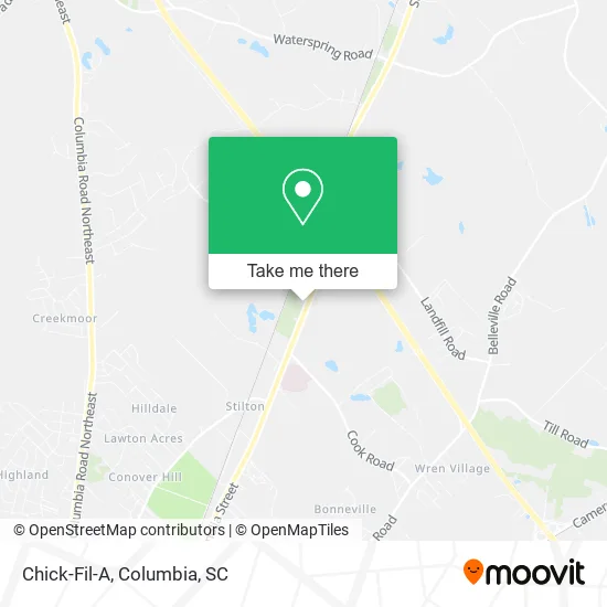 Chick-Fil-A map