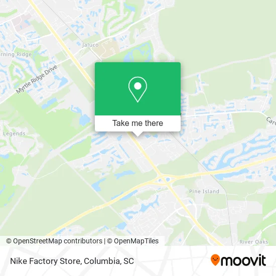 Nike Factory Store map
