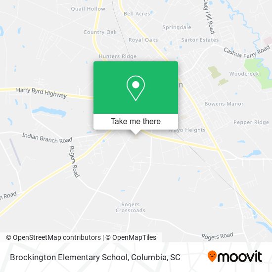 Brockington Elementary School map