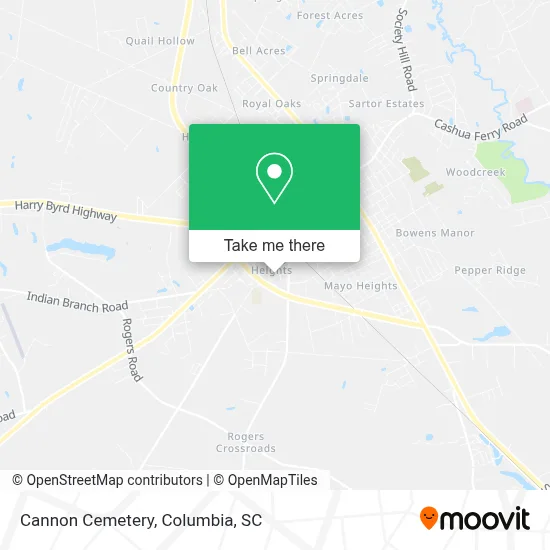 Cannon Cemetery map
