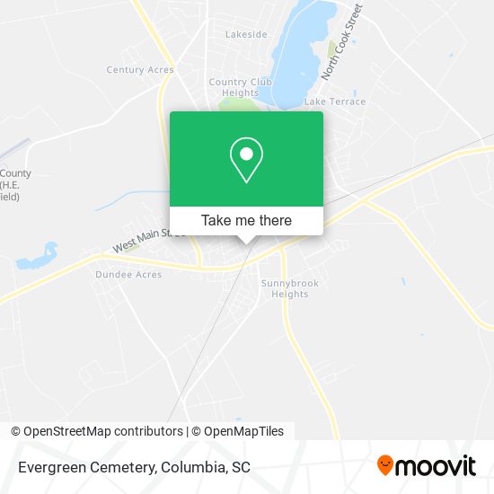 Mapa de Evergreen Cemetery