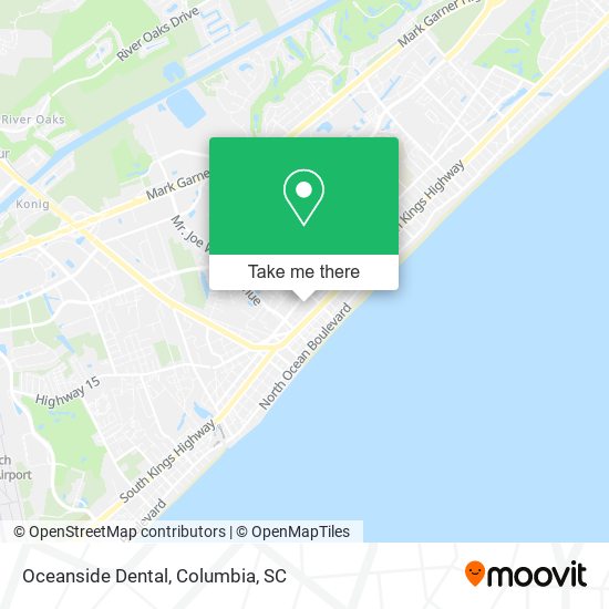 Oceanside Dental map