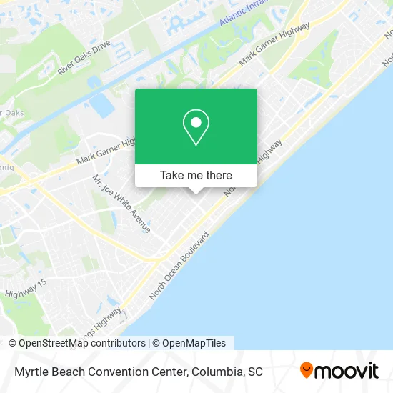 Myrtle Beach Convention Center map