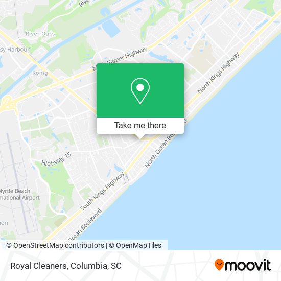 Royal Cleaners map