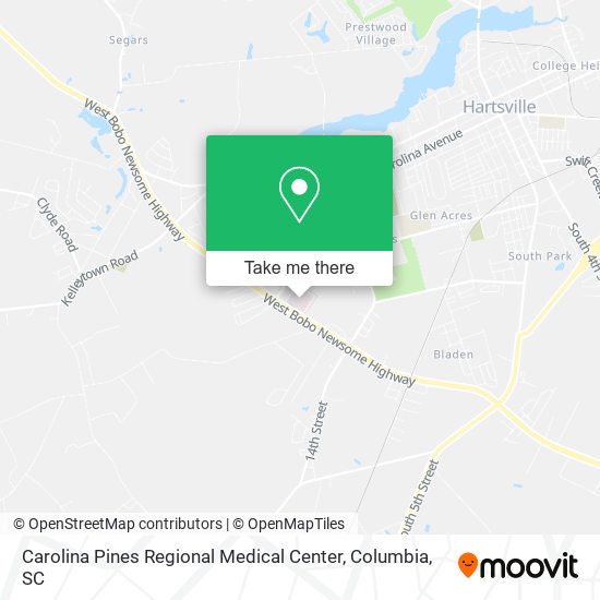 Carolina Pines Regional Medical Center map