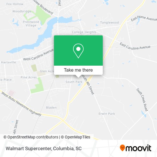 Mapa de Walmart Supercenter