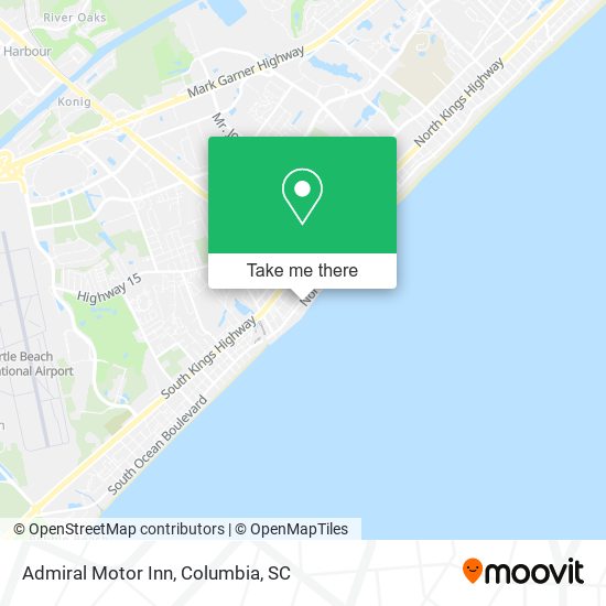 Admiral Motor Inn map