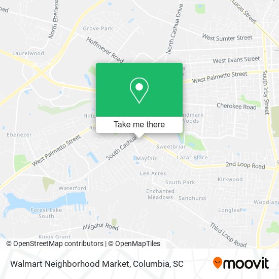 Walmart Neighborhood Market map