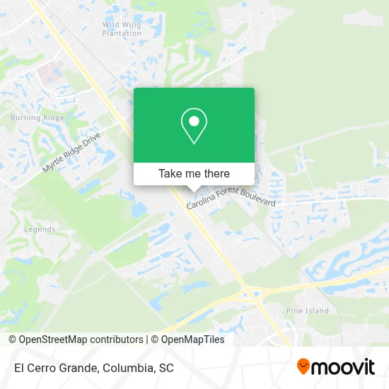 El Cerro Grande map