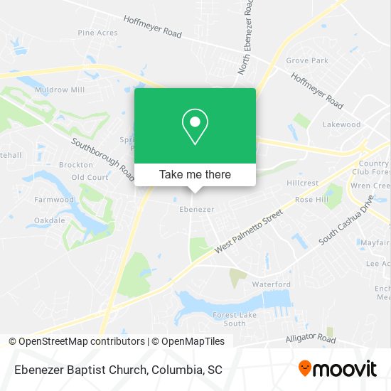 Ebenezer Baptist Church map